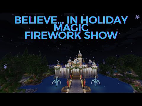 Magical Disneyland Holiday Show in Minecraft