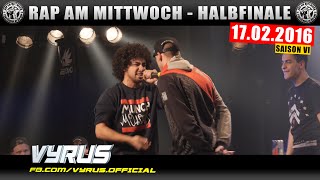 RAP AM MITTWOCH HAMBURG: 17.02.16 BattleMania Halbfinale feat. VYRUS, TISOS uvm. (3/4) GERMAN BATTLE