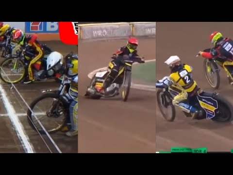 Świetny pościg Artema Laguty w meczu Betard Sparta Wrocław vs Moje Bermudy Stal Gorzów