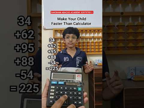 ABACUS - Visualisation Power | Saksham Abacus Academy #kids #maths #amazing #skills #education