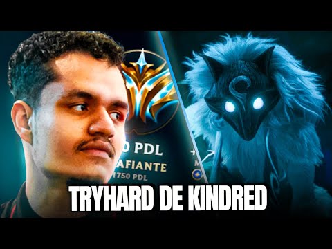 CARIOK JOGOU UM GAME TRYHARD DE KINDRED NO CHALLENGER