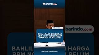 Download lagu Bahlil Pastikan Harga BBM Non Subsidi Belum Naik Per 1 April 2026 mp3