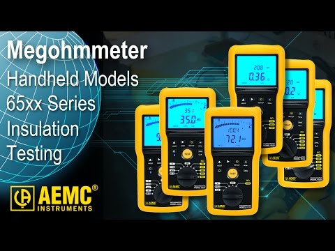 AEMC® - Handheld Megohmmeters / Insulation Testers (6532 Discontinued Replaced by 6526 & 6534)