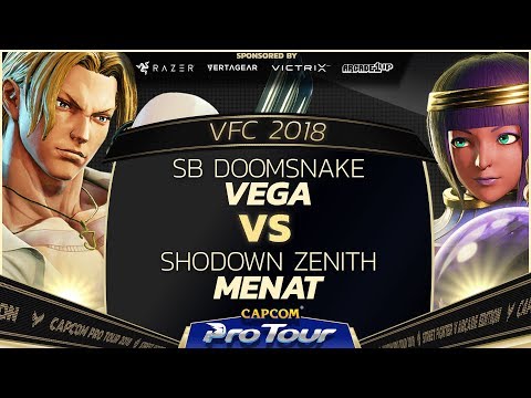 SB Doomsnake (Vega) vs Shodown Zenith (Menat) - Versus Fighting Cup 2018 Top 8 - CPT 2018