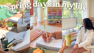 Cozy Home Vlog🌳 getting productive, garden time, & cozy hobbies