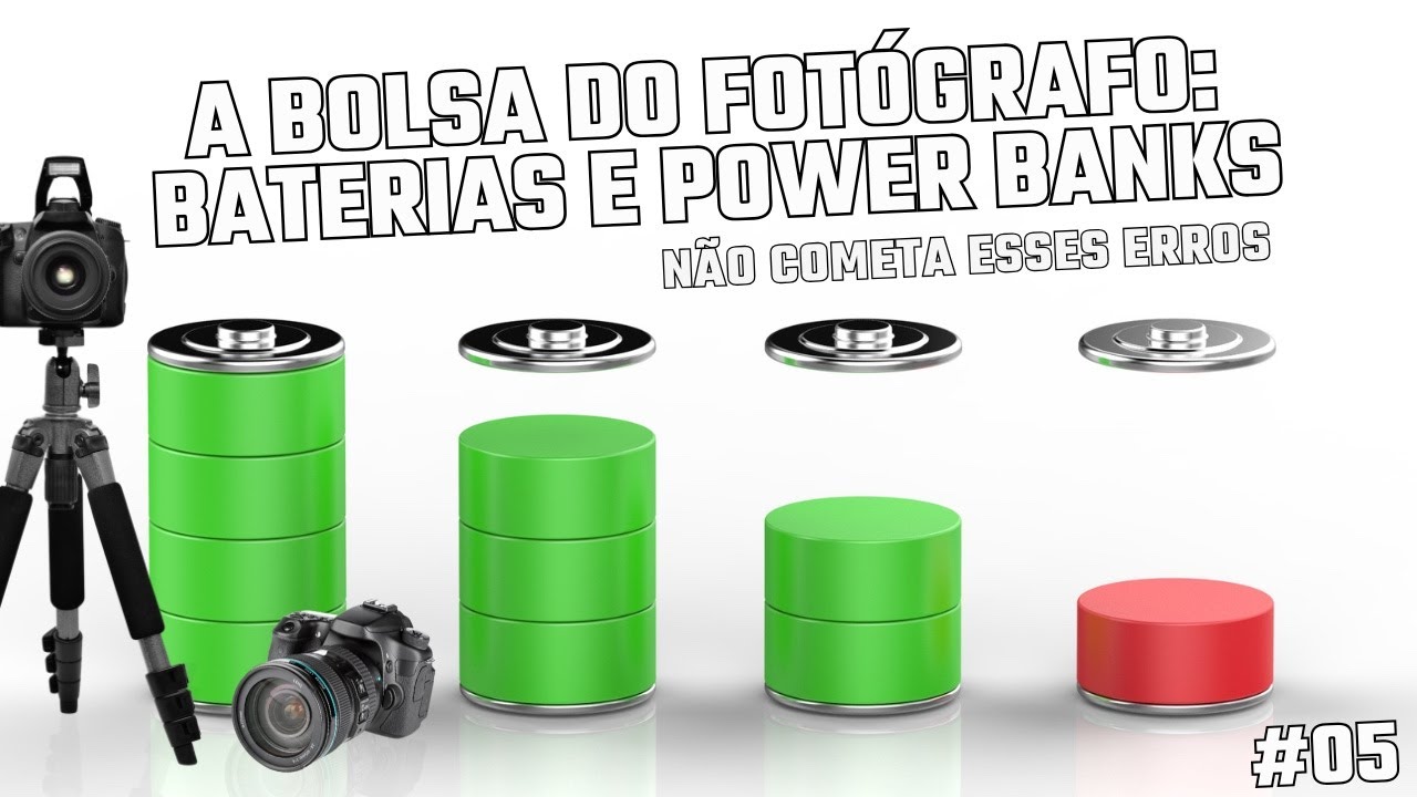 ⚡ LIVE #5 - Guia de Sobrevivência do fotógrafo: Baterias, Power Banks e o perigo das genéricas.