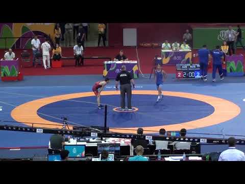 48 kq sərbəst güləş 1/8 final - Mircavad Nəbiyev (AZE) - Maqomedamin Bekbulatov (RUS)