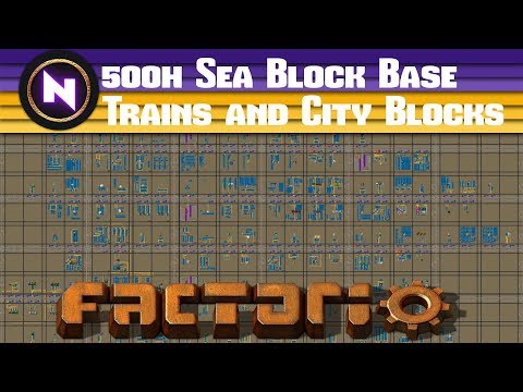 Factorio Engineering - TRAIN AND CITY BLOCK BASED SEA BLOCK - Base Map Review