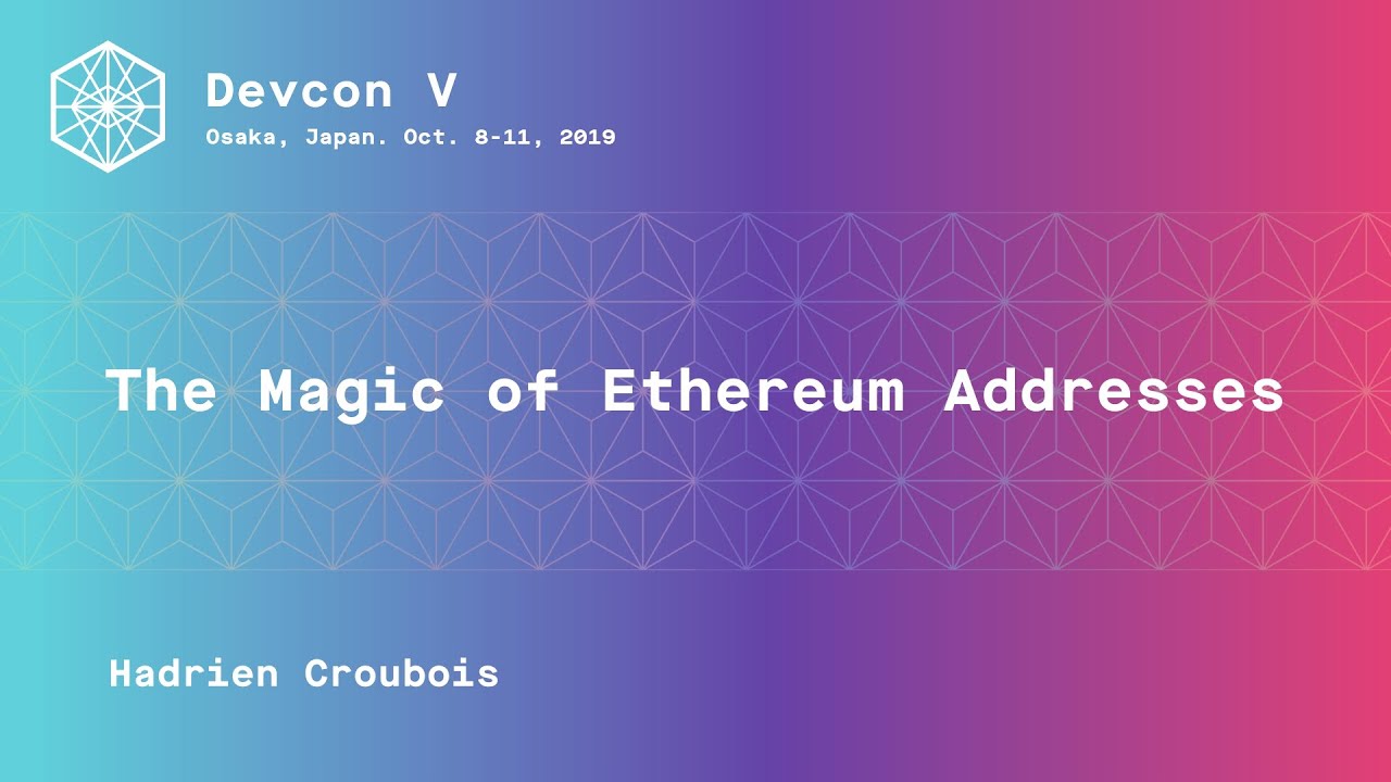 The magic of ethereum addresses preview