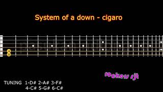 System of a down - cigaro guitar tutorial