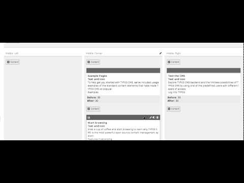 TYPO3 CMS 7.1 Moving records
