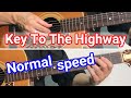Key To The Highway Clapton Style Normal Speed Key A Blues Guitar Lessons And Tips