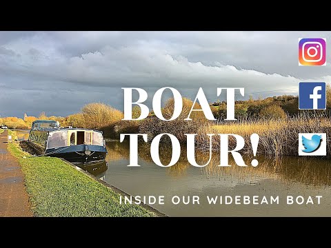 #106 - BOAT TOUR! Inside Our Off-Grid Canal Boat