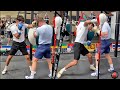 RYAN GARCIA CATCHES CANELO WITH COUNTER SHOT DURING PRACTICE! BOTH SHARE A LAUGH!