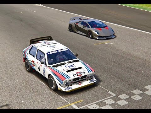 Lancia Delta S4 vs Lamborghini Sesto Elemento - Imola