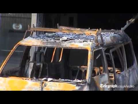 Microsoft Athens HQ attacked with flaming van