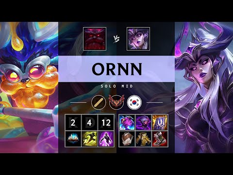 Ornn Mid vs Syndra - KR Grandmaster Patch 25.16