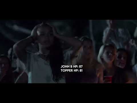 Topper vs John B with HP bars Outer Banks 1x1 Pilot #miyagifangsensei