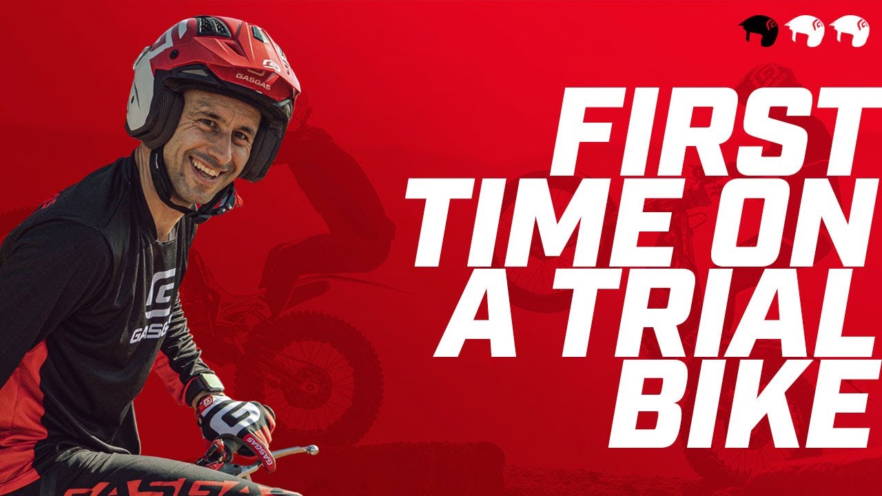 2) First time on a trial bike