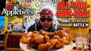 Is Applebee's Deal Worth It Trying Applebee's All YOU CAN EAT Chicken Shrimp and Riblets Menu