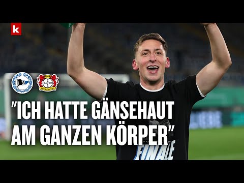 "Kompletter Abriss": Party-Befehl von Bielefelds Matchwinner Wörl | Bielefeld - Bayer Leverkusen 2:1
