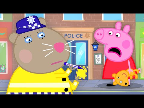 Peppa Pig Goes To The Police Station 🐷 👮 Peppa Pig Official Channel 4K Family Kids Cartoons