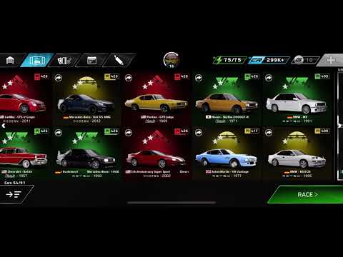 Forza Street (Mobile): All cars (including locked cars)
