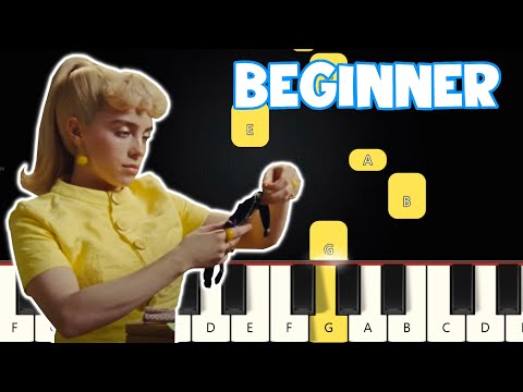 What Was I Made For - Billie Eilish | Beginner Piano Tutorial | Easy Piano