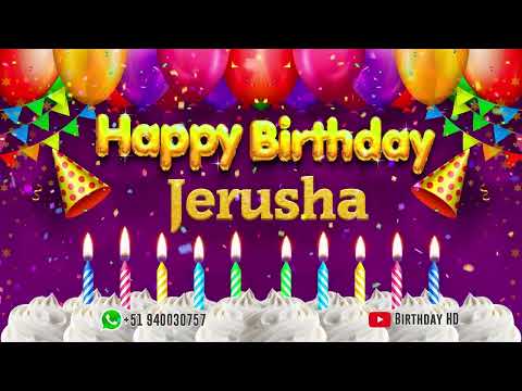 Jerusha Happy birthday To You - Happy Birthday song name Jerusha 🎁