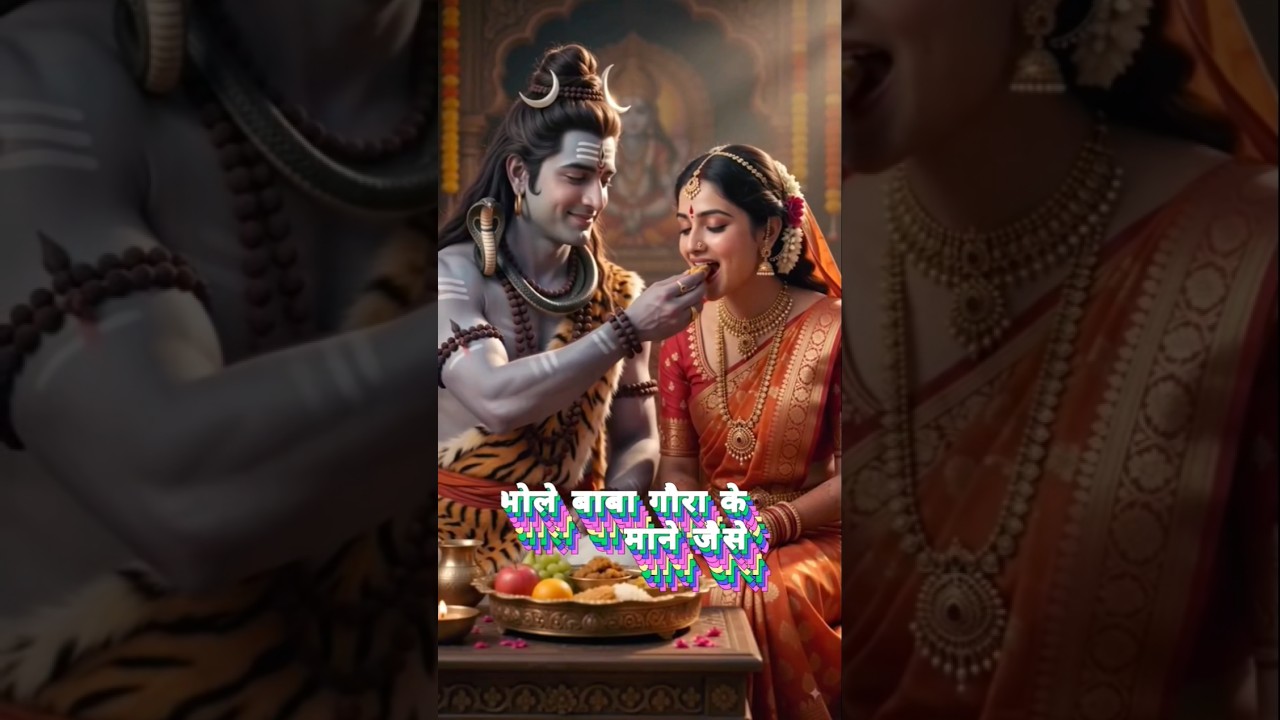 🕉शिव जी ने पार्वती जी को मेहंदी लगाई ❤️🙏 #Shorts #Bhakti #YTShorts #ShivParvati #Sanatan