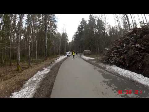 Örebro AIK Halvmaraton 2013 - 21,1 km (Löparperspektiv, kort)