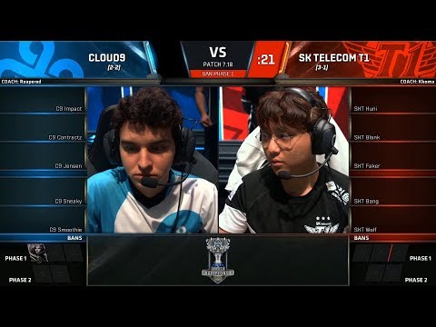 C9 vs SKT - 2017 World Championship - Group Stage Day 8 - Cloud 9 vs SK Telecom T1