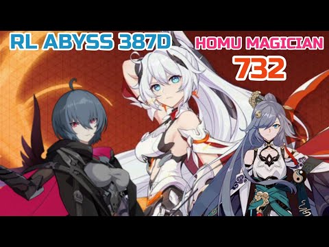 (HI3) RL Abyss 387D | Homu Magician | HoF, AE, Raven | 732