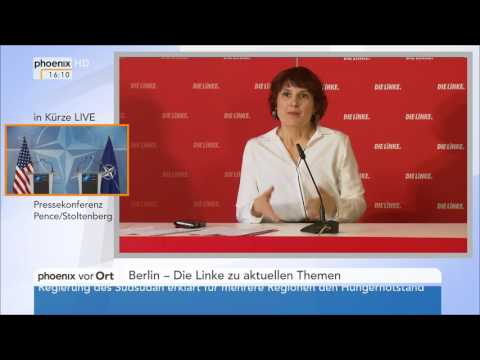 Pressekonferenz Die Linke: Katja Kipping zu aktuellen Themen am 20.02.2017