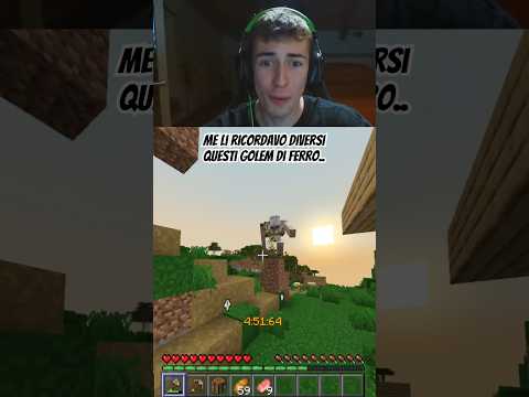 GOLEM DI FERRO MINECRAFT OHIO #shorts #minecraft
