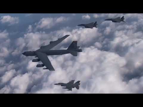 Russian Fighter Jets intercept B52 Nuclear Bomber near Russian Border Breaking News March 2019 Video