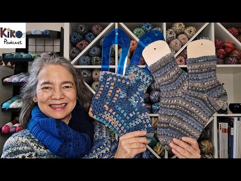 Kiko's Knitting Podcast #304 - Crochet Hexagon Slippers