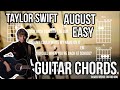 Taylor Swift August Guitar Chords