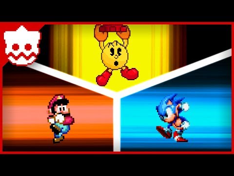 Super Mario vs Sonic the Hedgehog vs Pacman