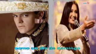 UN DIA DE DOMINGO (con letra) Pedro Fernandez &amp; Ana Gabriel