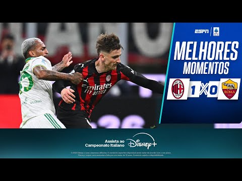Gols e lances de Milan x Roma