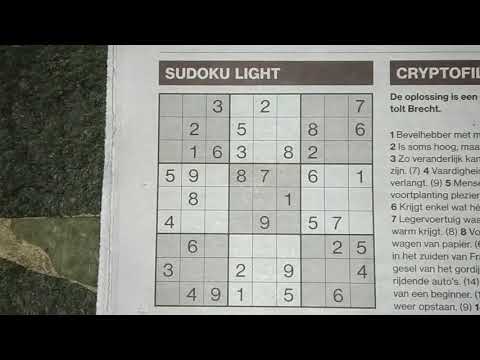 Fascinating Light Sudoku puzzle (with a PDF file) 06-07-2019 part 1 of 2