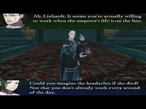 Fire Emblem Warriors: Three Hopes - Linhardt Saving Count Hevring Unique Dialogue