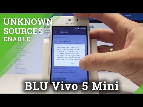 How to Enable Unknown Sources on BLU Vivo 5 Mini - Allow App Installation