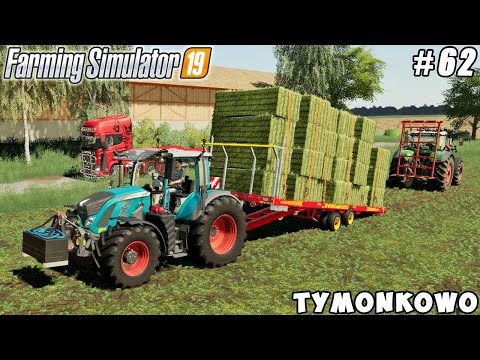 Equipment for loading & transporting QUADRO bales | Tymonkowo | Farming simulator 19 | Timelapse #61