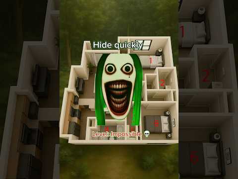 Choose a place to hide. Survive until the end. #hideandseek #survive #horror #game