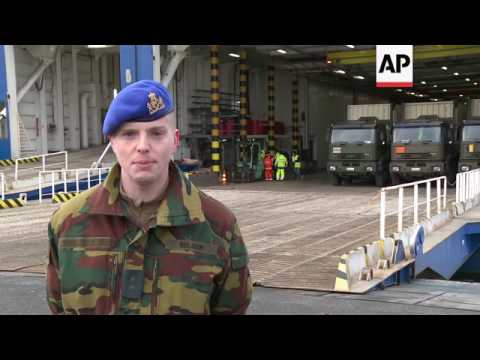 Belgian NATO troops arrive in Lithuania