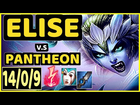 CAOS (ELISE) vs PANTHEON - 14/0/9 KDA JUNGLE GAMEPLAY - BR Ranked GRANDMASTER