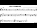 Greensleeves sheet music 