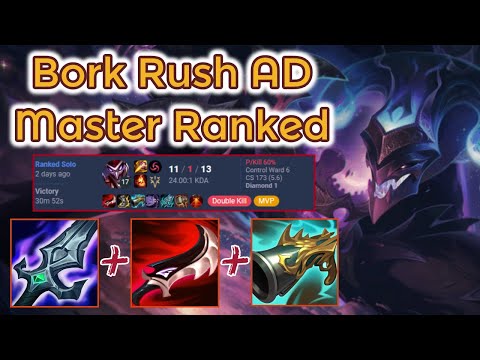 Bork Rush Shaco Master Ranked - S13 Gameplay [League of Legends] Full Game - Infernal Shaco